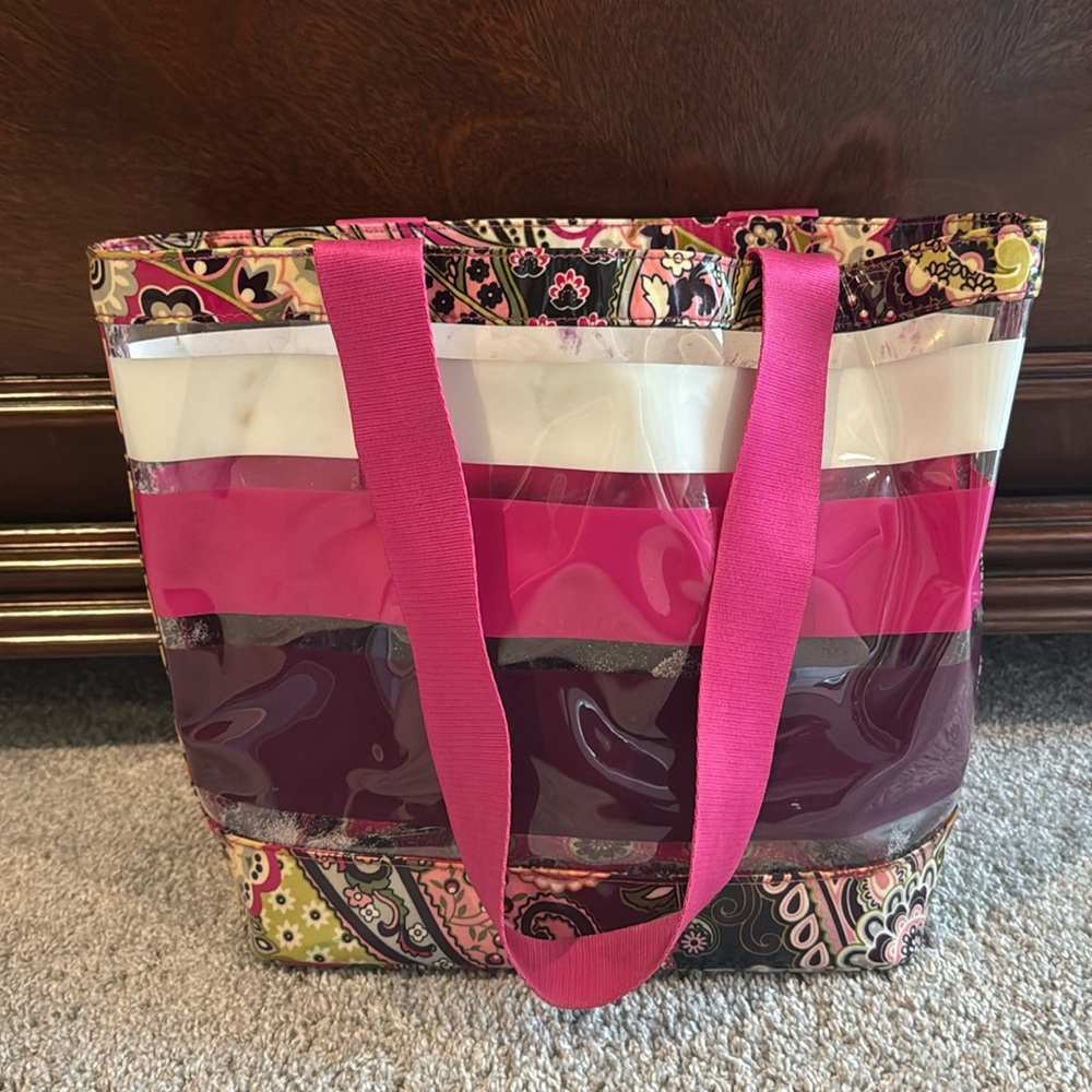 Vera Bradley, Very Berry Paisley Beach Tote